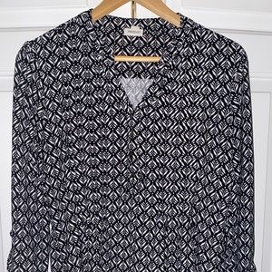 Black and White Comfortable Blouse